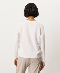 Organic Luxe Essential Crewneck Long Sleeve Tee