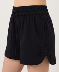 Organic Coastal Double Gauze Curved Hem Short
