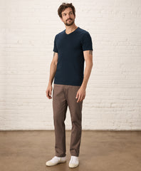 Organic Luxe Essential Slim Fit V-Neck Tee