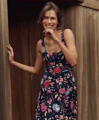 Organic Fit & Flare Square Neck Dress