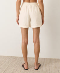 Organic Coastal Double Gauze Curved Hem Short