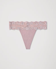 Organic Lace Waist Thong