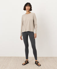 Organic Luxe Essential Crewneck Long Sleeve Tee