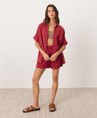 Organic Coastal Double Gauze Oversized Shirt