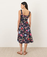 Organic Fit & Flare Square Neck Dress