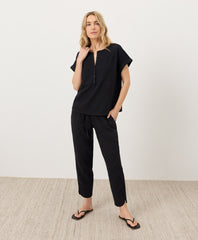 Organic Coastal Double Gauze Tapered Pull-On Pant