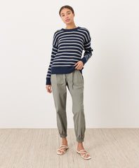 Organic Stretch Poplin Jogger