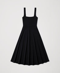 Organic Fit & Flare Square Neck Dress