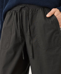 Organic Stretch Poplin Wide Leg Pant