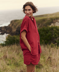 Organic Coastal Double Gauze Oversized Shirt