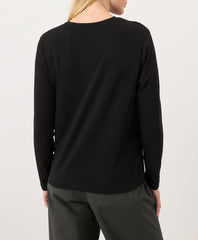 Organic Luxe Essential Crewneck Long Sleeve Tee