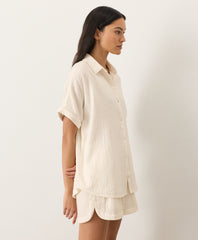 Organic Coastal Double Gauze Oversized Shirt