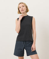 Organic Airplane Mock Neck Shell
