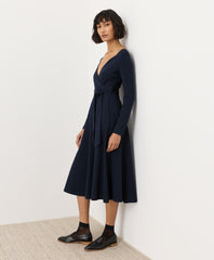 Organic Fit & Flare Wrap Dress