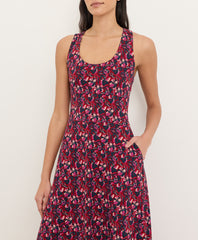 Organic Fit & Flare Open Back Maxi Dress