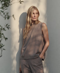Organic Airplane Mock Neck Shell