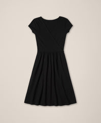 Organic Fit & Flare Crossover Dress