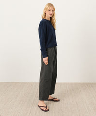 Organic Stretch Poplin Wide Leg Pant
