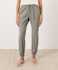 Organic Stretch Poplin Jogger