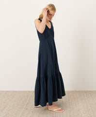 Organic Coastal Double Gauze Beach To Brunch Maxi Dress