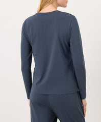 Organic Luxe Essential Crewneck Long Sleeve Tee