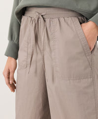 Organic Stretch Poplin Wide Leg Pant