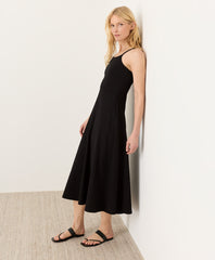Organic Fit & Flare Midi Dress