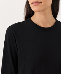 Organic Soft-Slub Essential Crewneck Long Sleeve Tee
