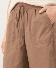 Organic Stretch Poplin Wide Leg Pant
