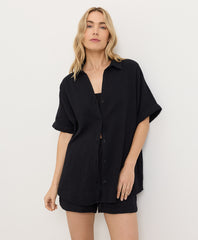 Organic Coastal Double Gauze Oversized Shirt