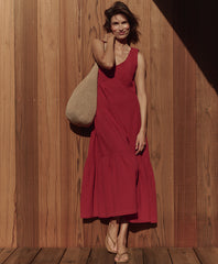 Organic Coastal Double Gauze Beach To Brunch Maxi Dress