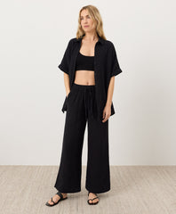 Organic Coastal Double Gauze Split Hem Pant