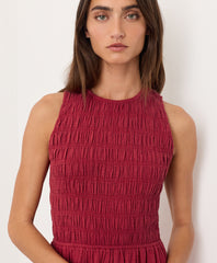 Organic Coastal Double Gauze Smocked Dress