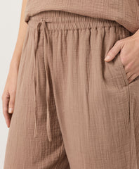Organic Coastal Double Gauze Tapered Pull-On Pant