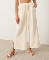 Organic Coastal Double Gauze Split Hem Pant