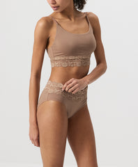 Organic Lace Modern Scoop Bralette