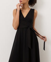 Organic Fit & Flare Easy V-Neck Dress