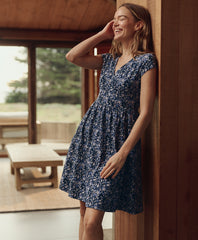 Organic Fit & Flare Crossover Dress