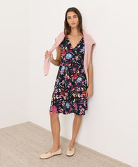 Organic Fit & Flare Crossover Dress