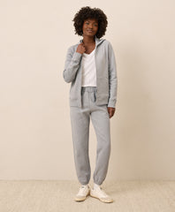 Organic Brushed Fleece Zip Hoodie