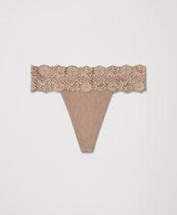 Organic Lace Waist Thong