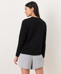 Organic Soft-Slub Essential Crewneck Long Sleeve Tee