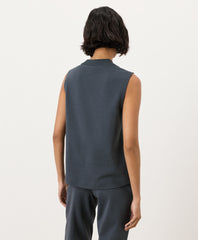 Organic Airplane Mock Neck Shell