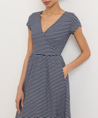 Organic Fit & Flare Crossover Dress