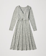 Organic Fit & Flare Wrap Dress