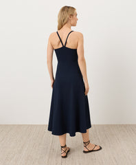 Organic Fit & Flare Midi Dress