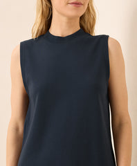Organic Airplane Mock Neck Shell