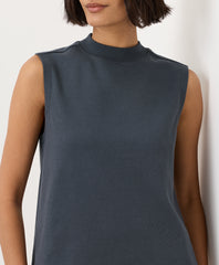 Organic Airplane Mock Neck Shell