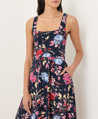 Organic Fit & Flare Square Neck Dress