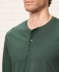 Organic Softspun Long Sleeve Henley